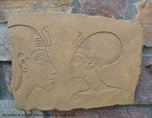 Load image into Gallery viewer, History Egyptian Akhenaten & Nefertiti Wilbour Plaque Artifact Sculpture 11" www.Neo-Mfg.com home decor m12