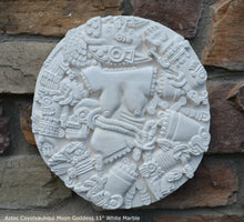 Load image into Gallery viewer, History Aztec Maya Artifact Coyolxauhqui Moon goddess wall relief Sculpture 11" Tall www.Neo-Mfg.com home decor art n3