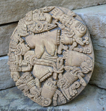 Load image into Gallery viewer, History Aztec Maya Artifact Coyolxauhqui Moon goddess wall relief Sculpture 11" Tall www.Neo-Mfg.com home decor art n3