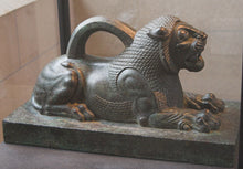 Load image into Gallery viewer, Assyrian Lion De Susa Suse weight Sculpture statue 7.5" www.Neo-Mfg.com Museum reproduction