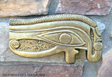 Load image into Gallery viewer, Egyptian Udjat Eye of Horus fragment sculpture carving art 6.25" www.Neo-Mfg.com home decor museum replica