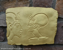 Load image into Gallery viewer, History Egyptian Akhenaten & Nefertiti Wilbour Plaque Artifact Sculpture 11" www.Neo-Mfg.com home decor