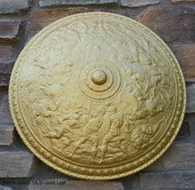 Load image into Gallery viewer, Roman Greek Battle shield Sculptural Wall relief www.Neo-Mfg.com 18.5" Museum Reproduction