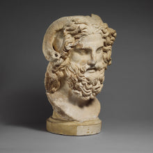 Load image into Gallery viewer, Roman Greek Zeus Ammun bust Sculptural Wall frieze plaque relief www.Neo-Mfg.com 12"