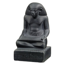 Load image into Gallery viewer, Egyptian Scribe Lay seated sitting statue Sculpture 7" www.Neo-Mfg.com museum reproduction