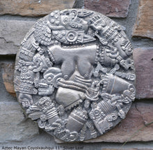 Load image into Gallery viewer, History Aztec Maya Artifact Coyolxauhqui Moon goddess wall relief Sculpture 11" Tall www.Neo-Mfg.com home decor art n3