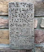 Load image into Gallery viewer, Sumerian Cuneiform tablet Sculptural wall relief plaque www.Neo-Mfg.com 8.5" g8