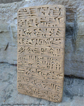 Load image into Gallery viewer, Sumerian Cuneiform tablet Sculptural wall relief plaque www.Neo-Mfg.com 8.5&quot; g8
