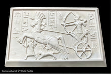 Load image into Gallery viewer, History Egyptian Ramses chariot Sculptural wall relief plaque www.Neo-Mfg.com 5"