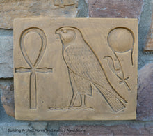 Load image into Gallery viewer, History Egyptian Building Artifact Horus name of Nectanebo I Carved Sculpture Statue www.Neo-Mfg.com Wall art 8.5" g23