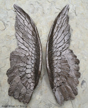 Load image into Gallery viewer, Angel Wings Aged wall sculpture statue plaque www.Neo-Mfg.com 11" p6