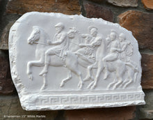 Load image into Gallery viewer, Roman Greek 4 horseman Artifact Carved Sculpture Statue www.Neo-Mfg.com 15"