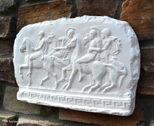 Load image into Gallery viewer, Roman Greek 4 horseman Artifact Carved Sculpture Statue www.Neo-Mfg.com 15"