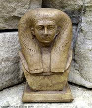 Load image into Gallery viewer, Historical Egyptian Satdjehuty mask bust relief sculpture ancient replica statue www.Neo-Mfg.com 6"