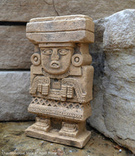Load image into Gallery viewer, History Aztec Maya Chalchiuhtlicue Teotihuacan Stele Totem Artifact Sculpture Statue 8" Tall www.Neo-Mfg.com Museum replica