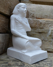 Load image into Gallery viewer, History Egyptian Imeni Imeny Scribe Seated Sculpture Statue 12" www.Neo-Mfg.com Museum Replica Grand size