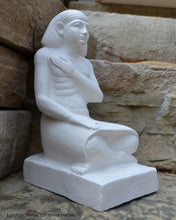 Load image into Gallery viewer, History Egyptian Imeni Imeny Scribe Seated Sculpture Statue 12" www.Neo-Mfg.com Museum Replica Grand size
