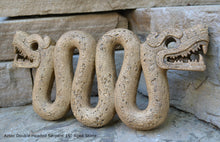 Load image into Gallery viewer, History Aztec Double Headed Serpent Maya Artifact Carved Sculpture Statue 16.25" www.Neo-Mfg.com