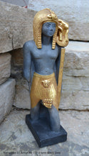 Load image into Gallery viewer, History Egyptian Ramesses Ramses III Standard-Bearer of Amun-Re Sculpture Statue 13" www.Neo-Mfg.com Museum Replica Grand size