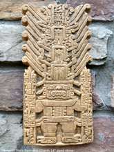 Load image into Gallery viewer, Incan Peruvian stela Raimondi Chavín Sculptural wall relief plaque 10" www.Neo-Mfg.com home decor j9