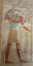 Load image into Gallery viewer, History Egyptian Anubis Temple Osiris Sculptural wall relief www.Neo-Mfg.com 11" e4