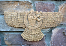 Load image into Gallery viewer, Historical Assyrian Ashur Ashurnasirpal II Shamash wall Sculpture www.Neo-Mfg.com 12" Mesopotamia