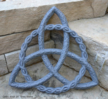 Load image into Gallery viewer, Celtic decor Trinity Knot triquetra Wall Plaque sculpture Irish www.Neo-Mfg.com 16"