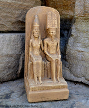 Load image into Gallery viewer, Egyptian God Amun & Mut Sculpture museum reproduction art 7" www.Neo-Mfg.com home decor