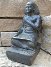 Load image into Gallery viewer, History Egyptian Imeni Imeny Scribe Seated Sculpture Statue 12" www.Neo-Mfg.com Museum Replica Grand size
