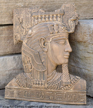 Load image into Gallery viewer, Egyptian King Tut Cameo Fragment Sculptural wall relief plaque www.Neo-Mfg.com 11" h14