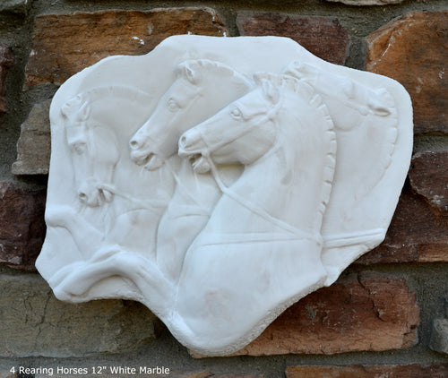 Roman Greek Rearing Horses Sculpture Statue plaque www.Neo-Mfg.com 12
