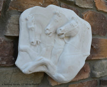 Load image into Gallery viewer, Roman Greek Rearing Horses Sculpture Statue plaque www.Neo-Mfg.com 12" home decor