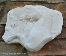 Load image into Gallery viewer, Roman Greek Rearing Horses Sculpture Statue plaque www.Neo-Mfg.com 12" home decor