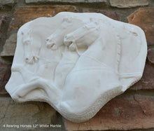 Load image into Gallery viewer, Roman Greek Rearing Horses Sculpture Statue plaque www.Neo-Mfg.com 12" home decor