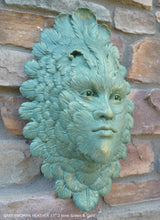 Load image into Gallery viewer, Nature GREENWOMAN HEATHER wall sculpture Garden statue 17" Neo-Mfg