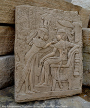 Load image into Gallery viewer, History Egyptian King Tutankhamun Tut Golden Shrine Right side Plaque Artifact Sculpture 10" www.Neo-Mfg.com home decor h16