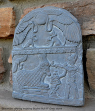 Load image into Gallery viewer, History Egyptian Diocletian offering mummy Buchis Bull Plaque Artifact Sculpture 8" www.Neo-Mfg.com Museum reproduction