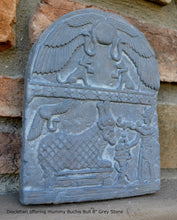 Load image into Gallery viewer, History Egyptian Diocletian offering mummy Buchis Bull Plaque Artifact Sculpture 8" www.Neo-Mfg.com Museum reproduction