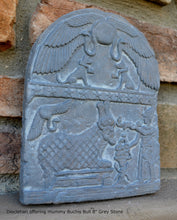 Load image into Gallery viewer, History Egyptian Diocletian offering mummy Buchis Bull Plaque Artifact Sculpture 8" www.Neo-Mfg.com Museum reproduction