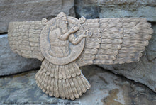 Load image into Gallery viewer, Historical Assyrian Ashur Ashurnasirpal II Shamash wall Sculpture www.Neo-Mfg.com 12&quot; Mesopotamia
