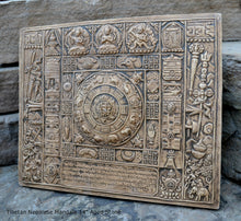 Load image into Gallery viewer, Asia Tibetan Nepalese Mandala Plaque Sculpture 14" Wide www.Neo-Mfg.com Tibet home decor
