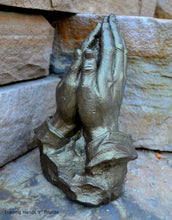 Load image into Gallery viewer, Religious Praying Hands Father Sculpture Statue Pray Neo-Mfg Life Size White 9" home decor