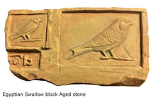 Load image into Gallery viewer, History Egyptian Swallow Block sculpture Wall plaque carving www.Neo-Mfg.com Museum reproduction