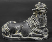 Load image into Gallery viewer, Assyrian Androcephalous bull Babylonian statue fragment replica Mesopotamian sculpture Artifact 5.5" www.Neo-Mfg.comStatuette of an