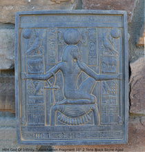 Load image into Gallery viewer, Egyptian HEH God Of Infinity Tutankhamen Fragment Plaque Wall Frieze 10" tall www.NEO-MFG.com d10