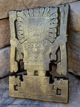 Load image into Gallery viewer, Inca Viracocha Tiwanaku Gateway sun Sculptural wall relief plaque 10" www.Neo-Mfg.com home decor d19