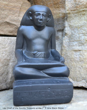 Load image into Gallery viewer, Egyptian Scribe Lay seated sitting statue Sculpture 7" www.Neo-Mfg.com museum reproduction