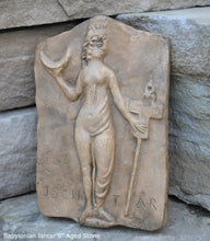 Load image into Gallery viewer, Babylonian Ishtar mythology goddess of love, eroticism, war, wall plaque relief statue sculpture 9" www.Neo-Mfg.com Museum reproduction g4