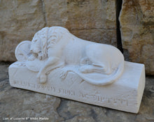 Load image into Gallery viewer, Lion of Lucerne Sculpture Statue 8" long www.Neo-Mfg.com home decor