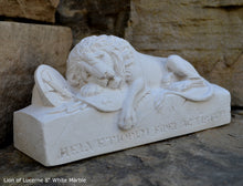 Load image into Gallery viewer, Lion of Lucerne Sculpture Statue 8" long www.Neo-Mfg.com home decor